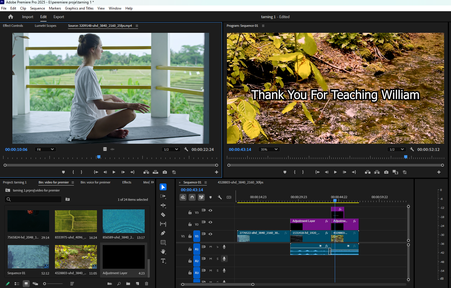 Text And Adjust Layer - student project