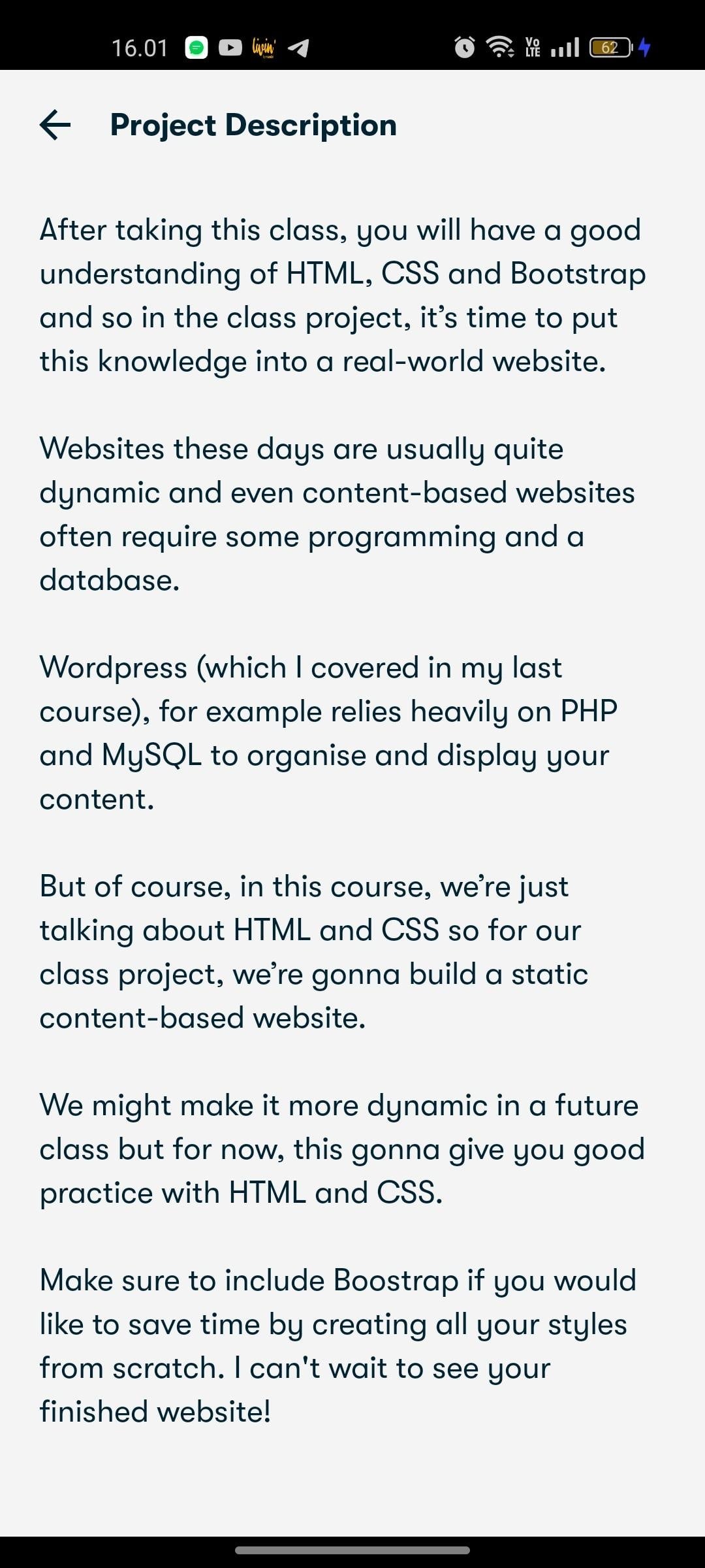 Projects - student project