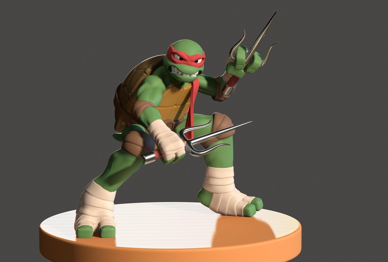 Cowabunga! 3D Sculpt a Teenage Mutant Ninja Turtle with Nomad Sculpt | Dave  Reed | Skillshare, image size:1242x839