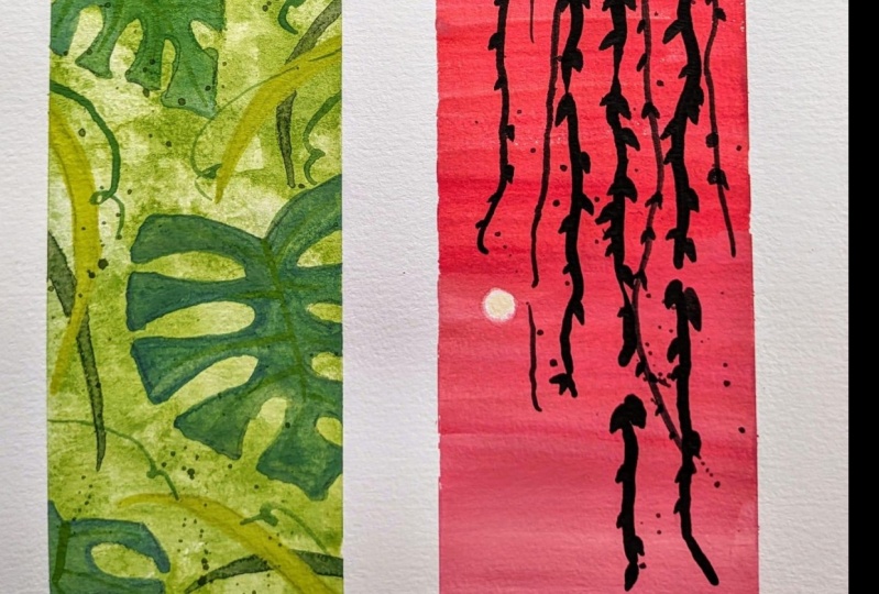 Erste Versuche mit Gouache
