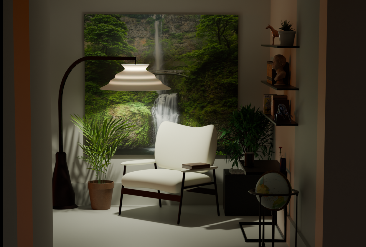 cozy corner @ night - student project