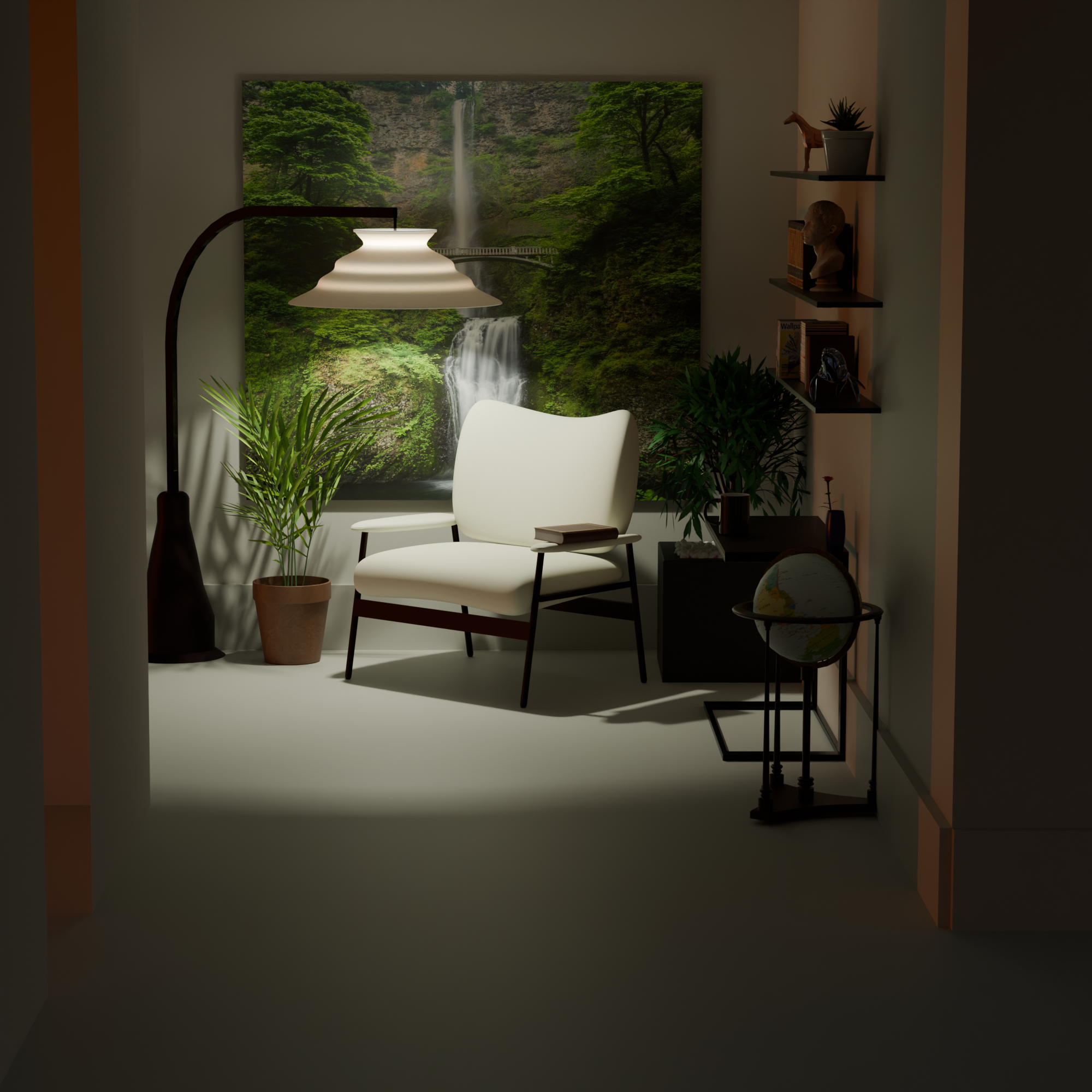 cozy corner @ night - student project