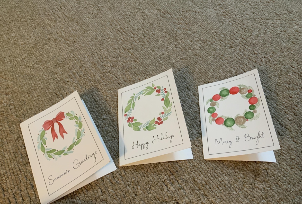 Christmas Wreaths - student project