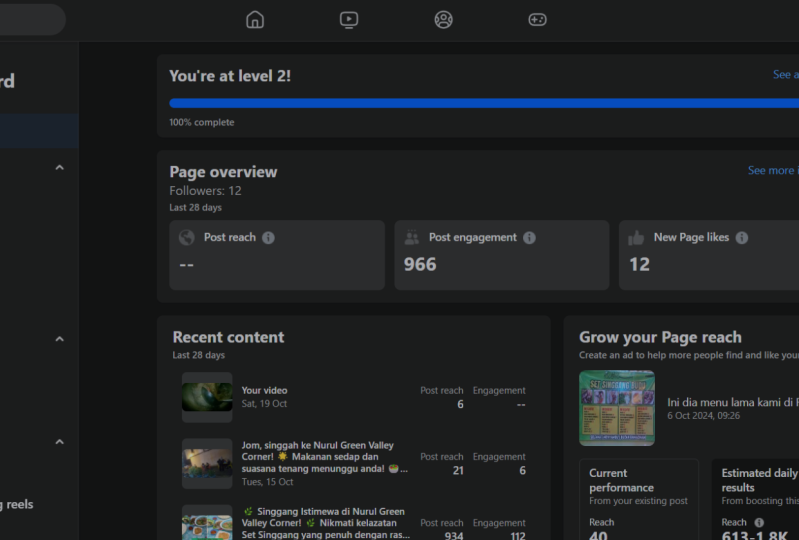 Post a screenshot of your facebook stats