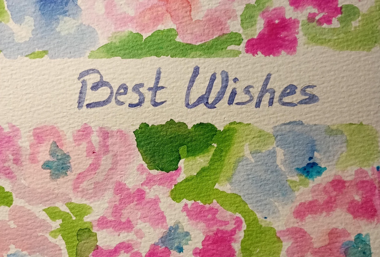 Floral Postcard - student project