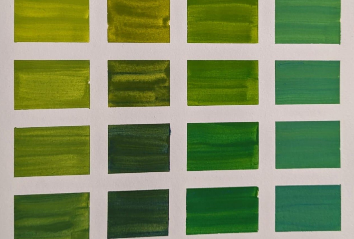 Erste Versuche mit Gouache - student project