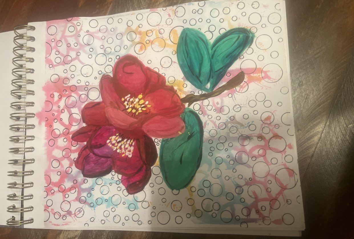 Flowers and champagne - student project
