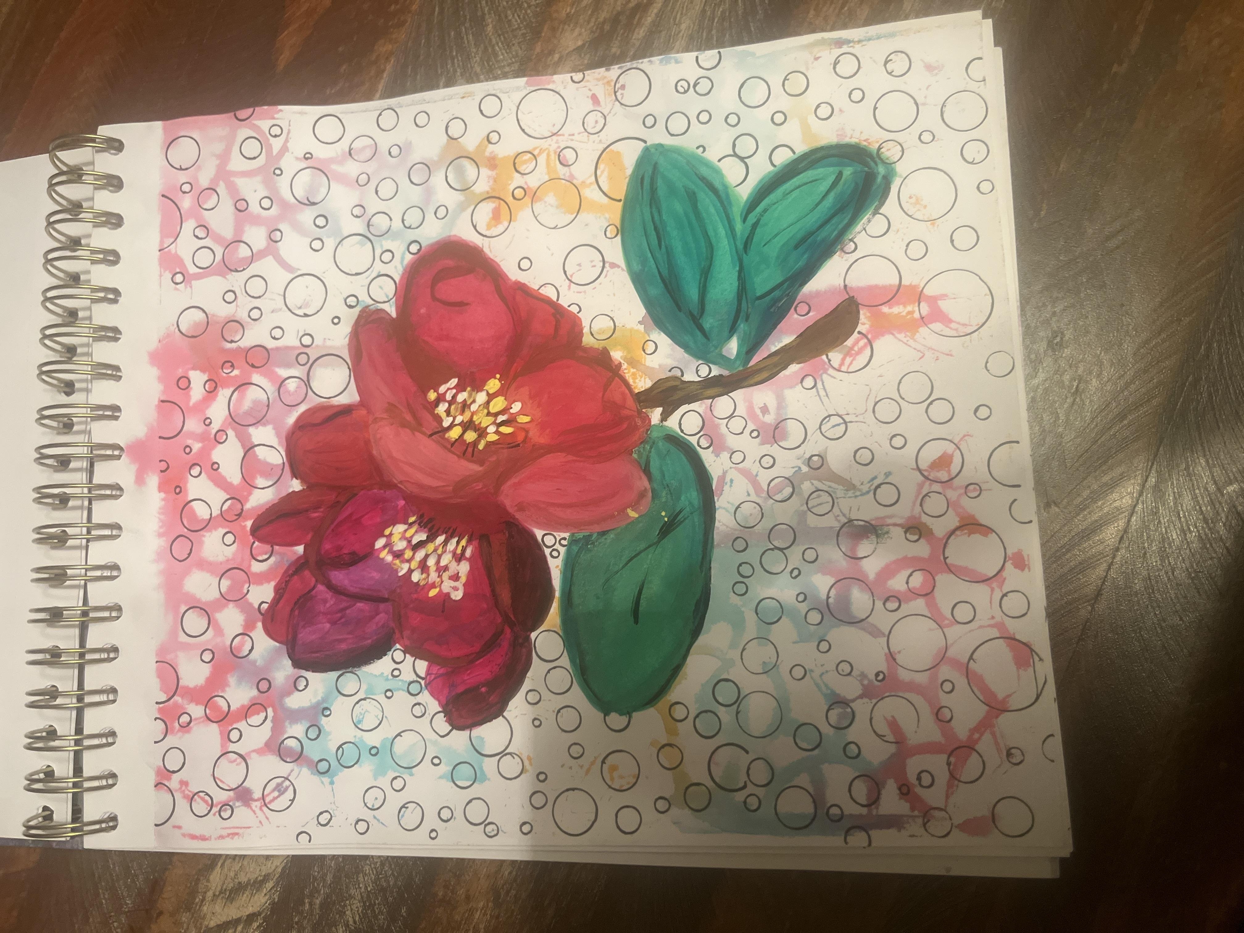 Flowers and champagne - student project
