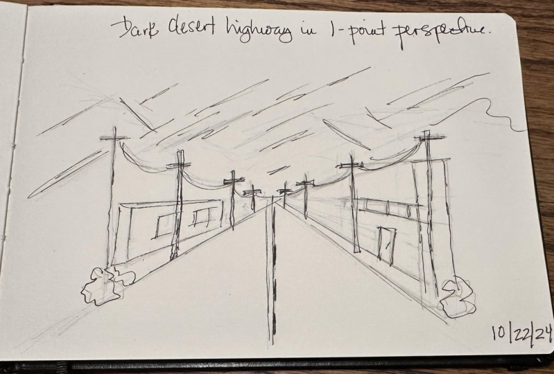 Dark desert highway