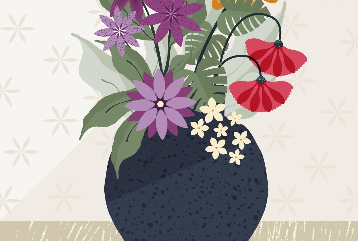 Botanical poster - student project