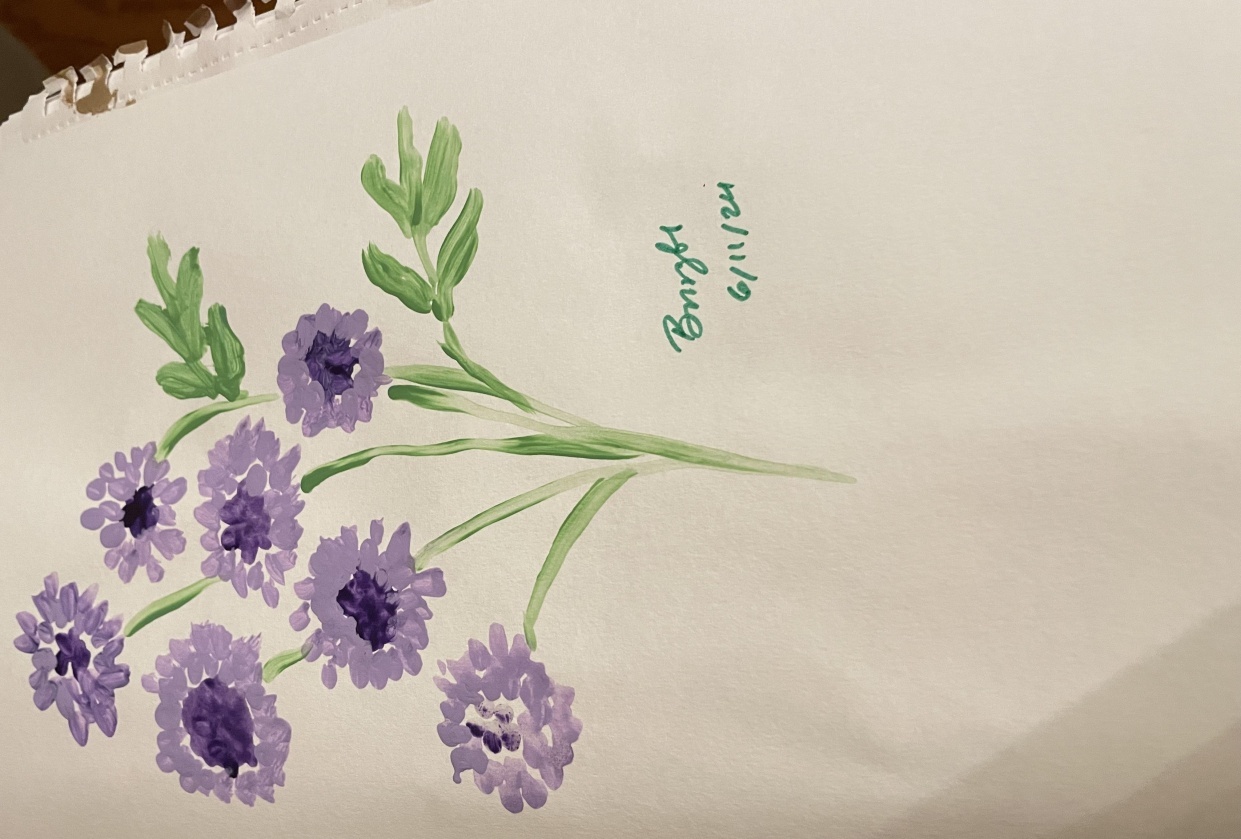 Leaves and flowers - student project
