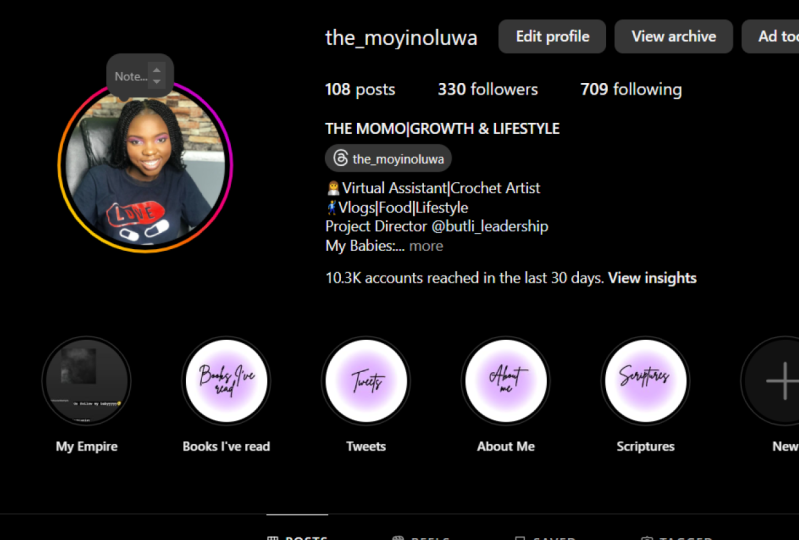 Instagram Page