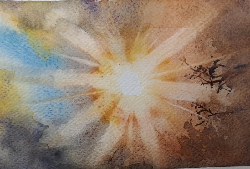 Sonnenstrahlen malen