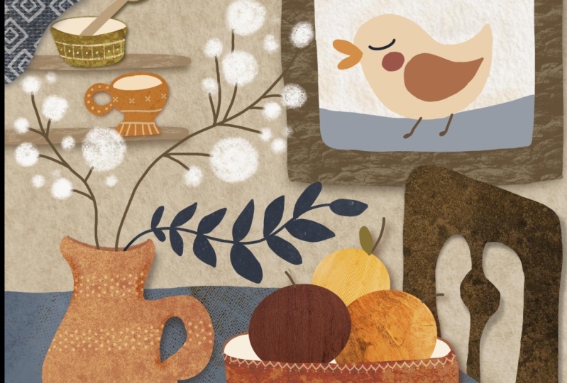Texture Magic: Still Life Collage