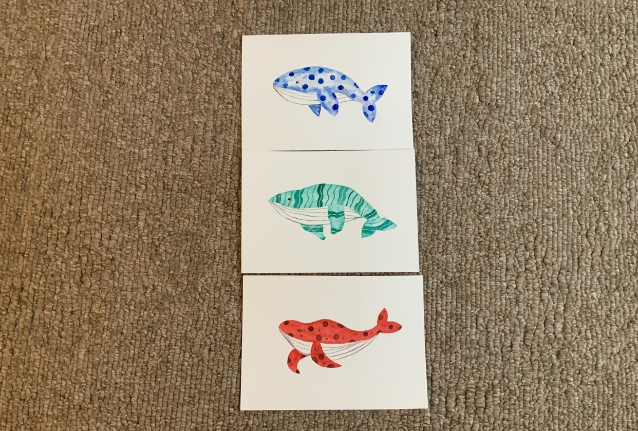 Whimsical Whales - student project