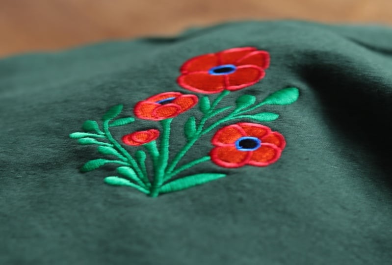 T-shirt and sweater