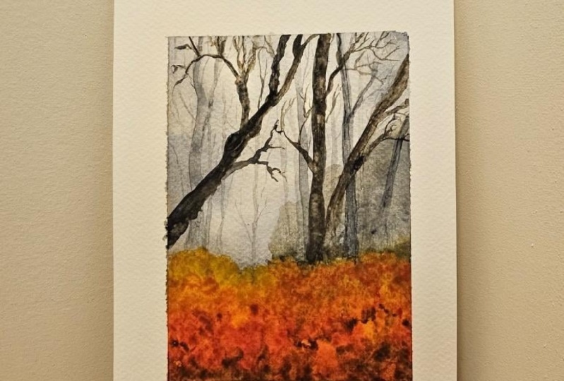 Moody Autumn Forest