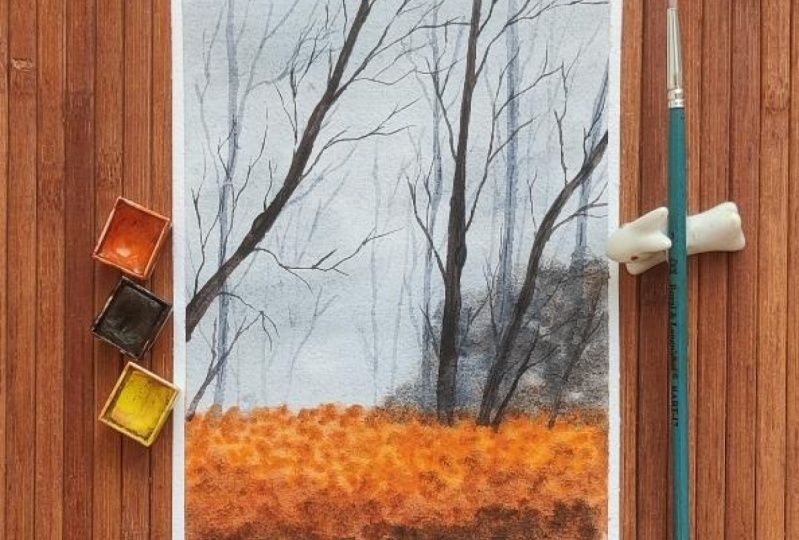Moody Autumn Forest with Z