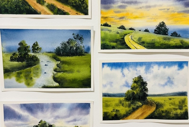 Loose Watercolour Landscapes