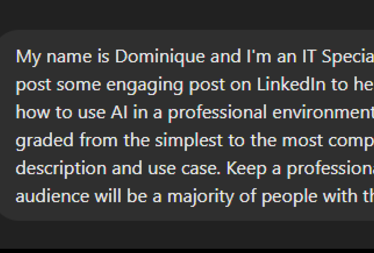 Linkedin posts on AI - student project