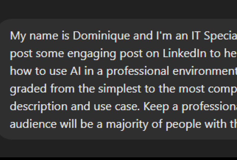 Linkedin posts on AI