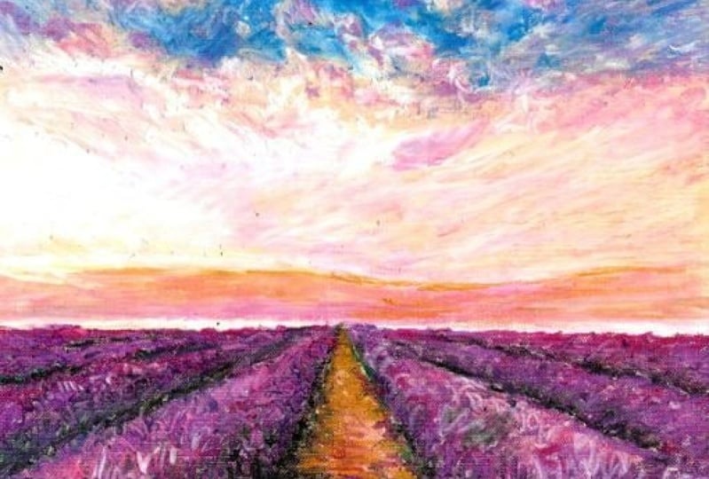 First Oil pastel project