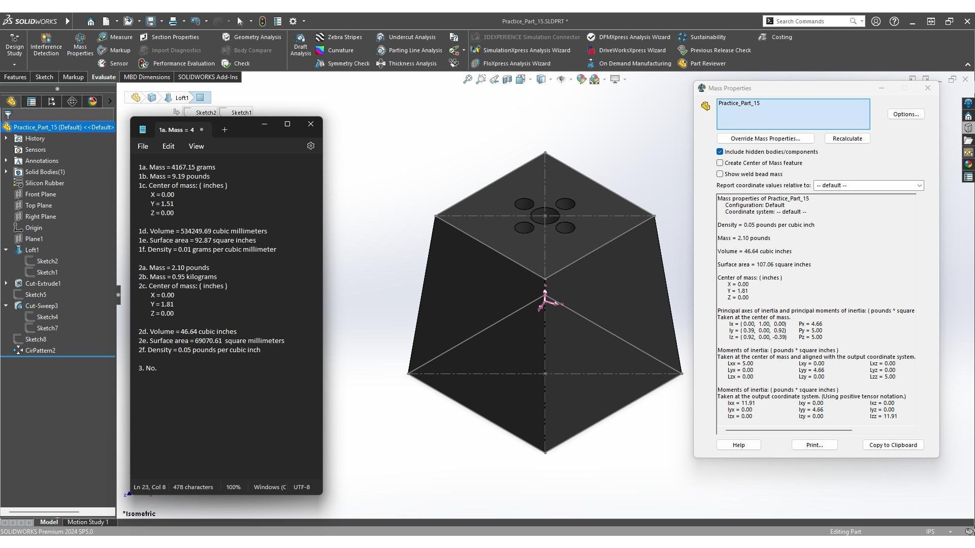SOLIDWORKS Class 5 Project Submission - student project