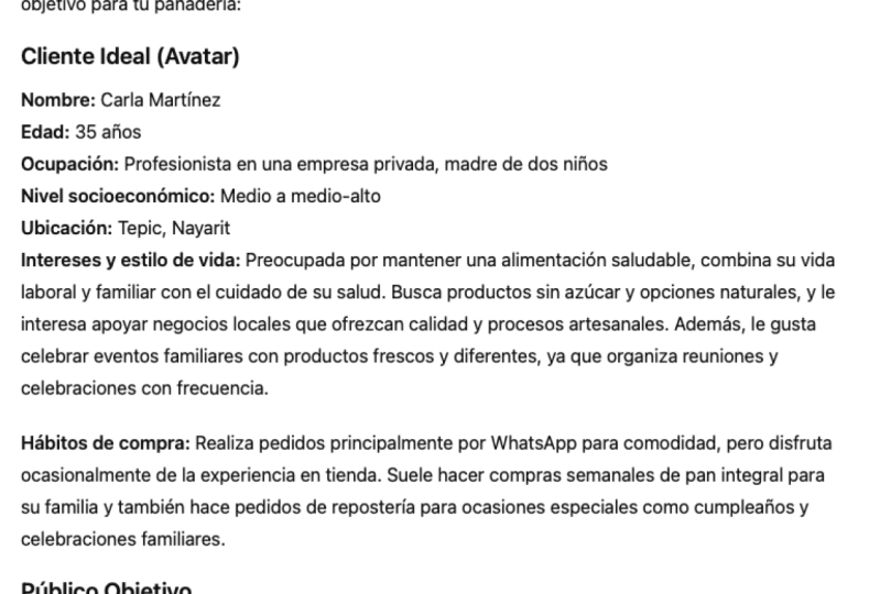 Mi avatar (Buyer persona)