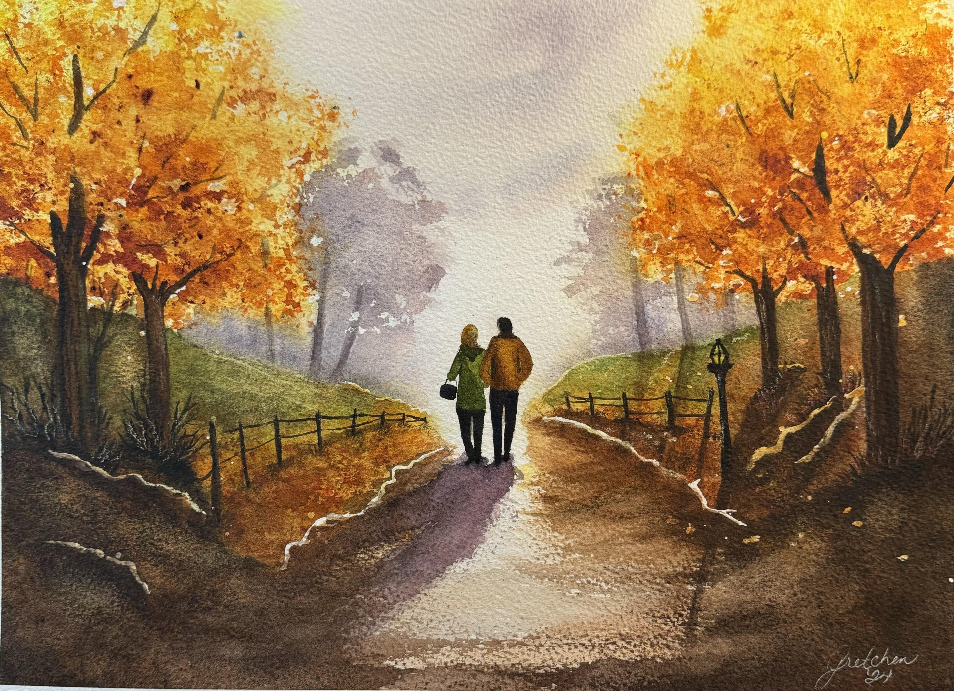 Autumn walk in the woods - student project