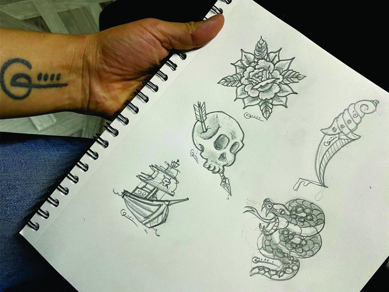 So zeichnen Sie traditionelle Tattoo Designs | Jesse Edvin ..., image size:1600x1200
