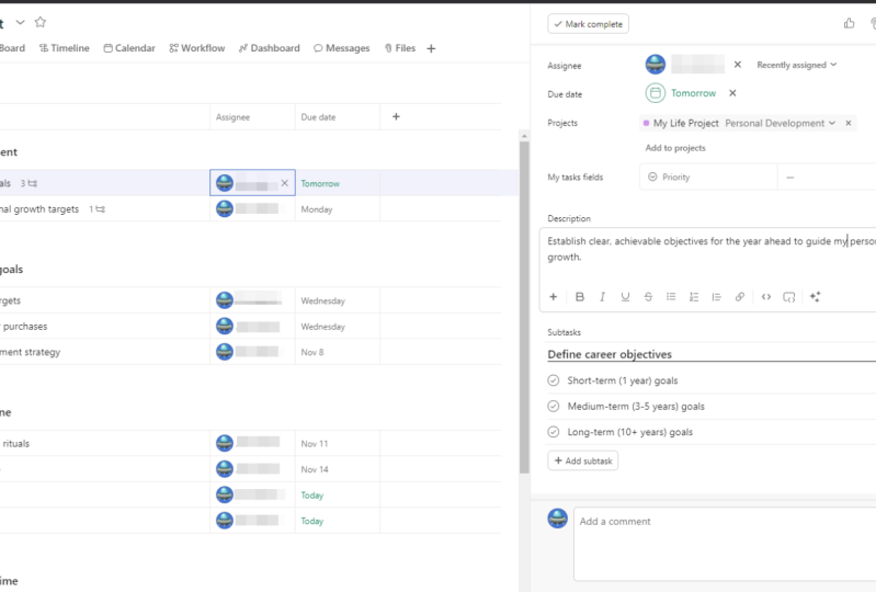 Use Asana to Organize Your Life & Feel Accomplished
