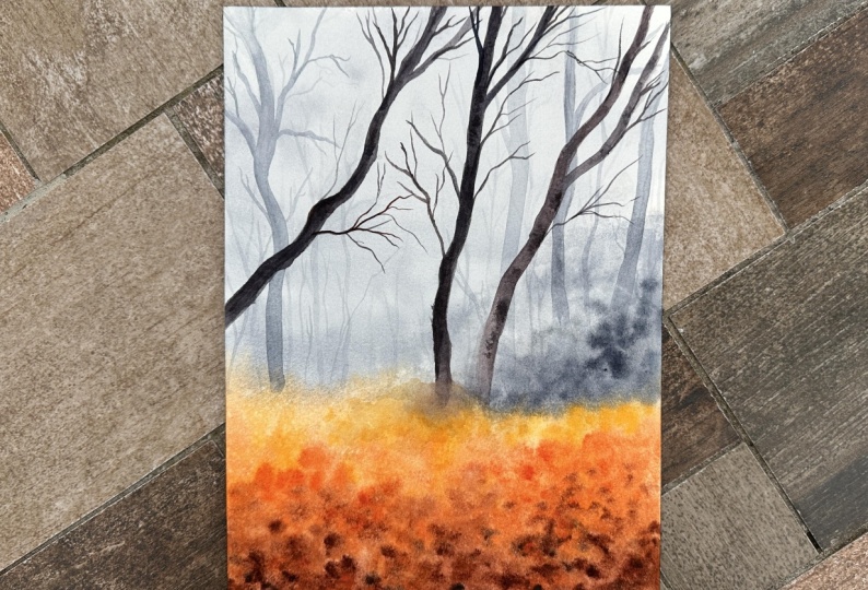 Moody Autumn Forest