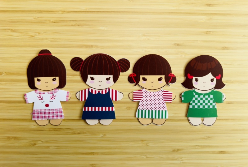 Festive Paper Dolls