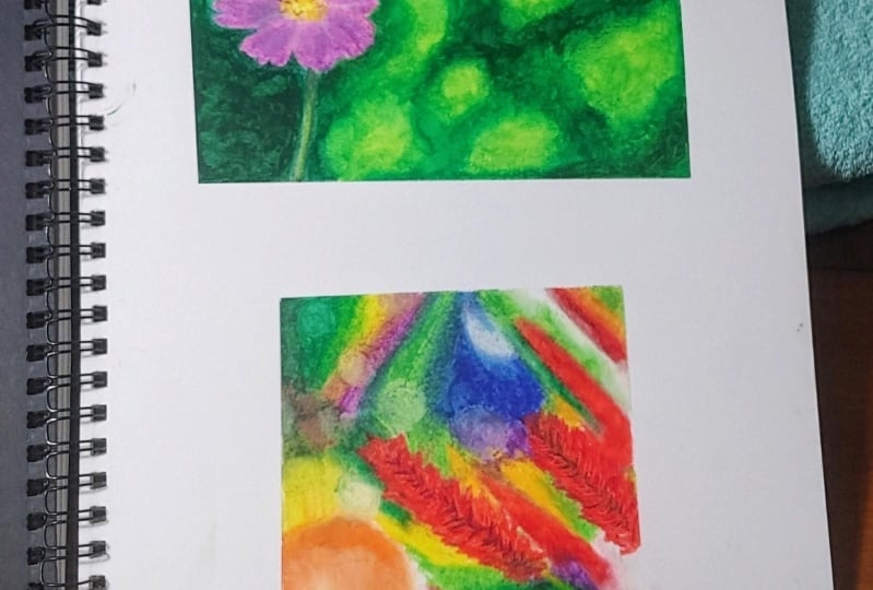 Florals on blurred