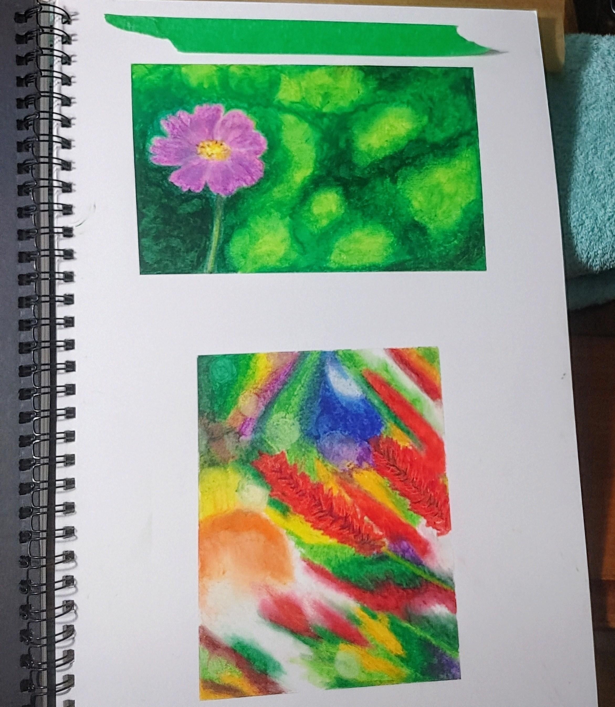 Florals on blurred - student project