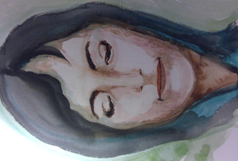 Watercolor woman I