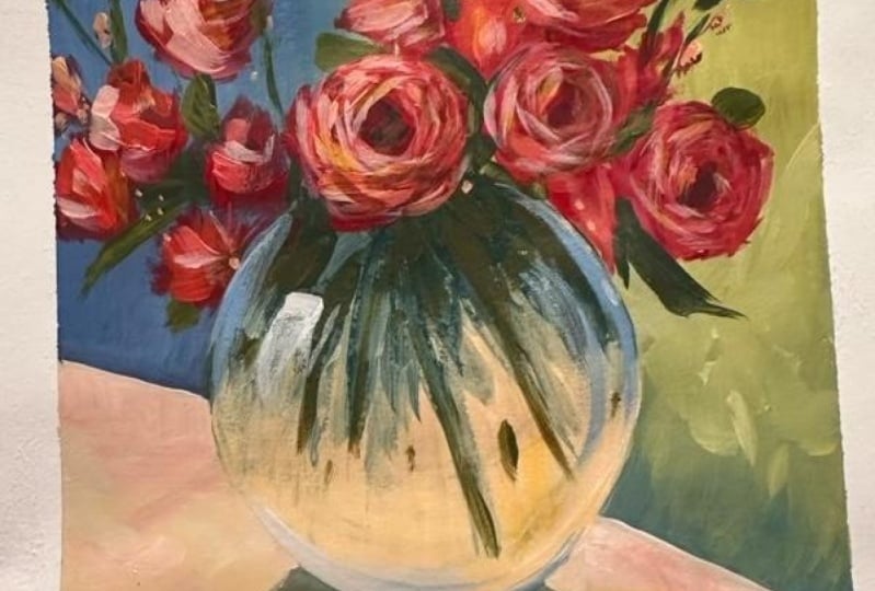Easy Acrylic Roses