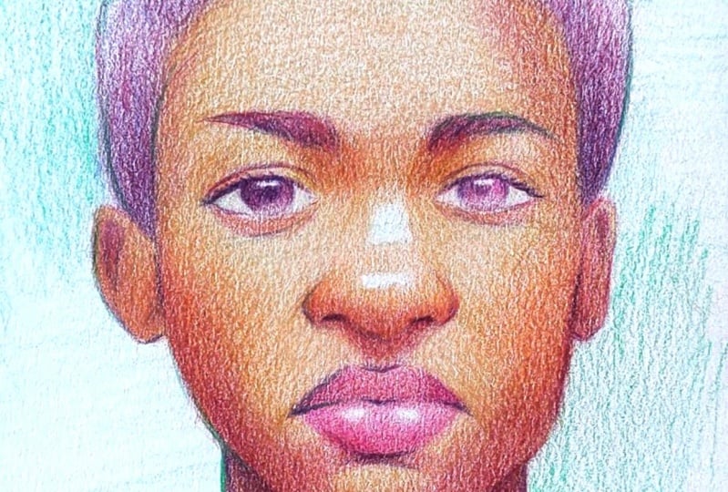 Sketching with colored pencils
