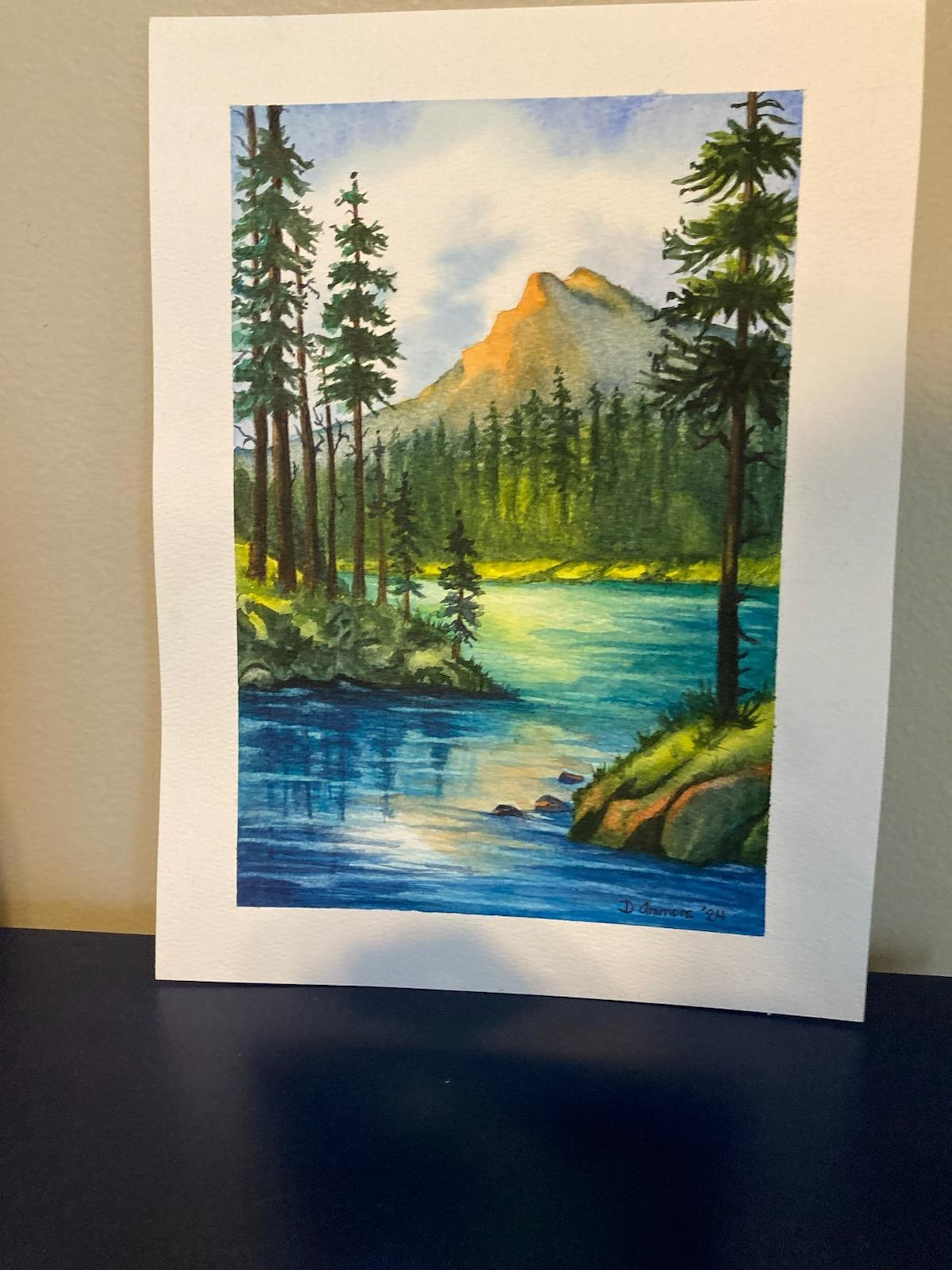 Mountain and Lake - student project