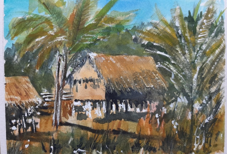 Paint A Loose Natural Landscape In Watercolor