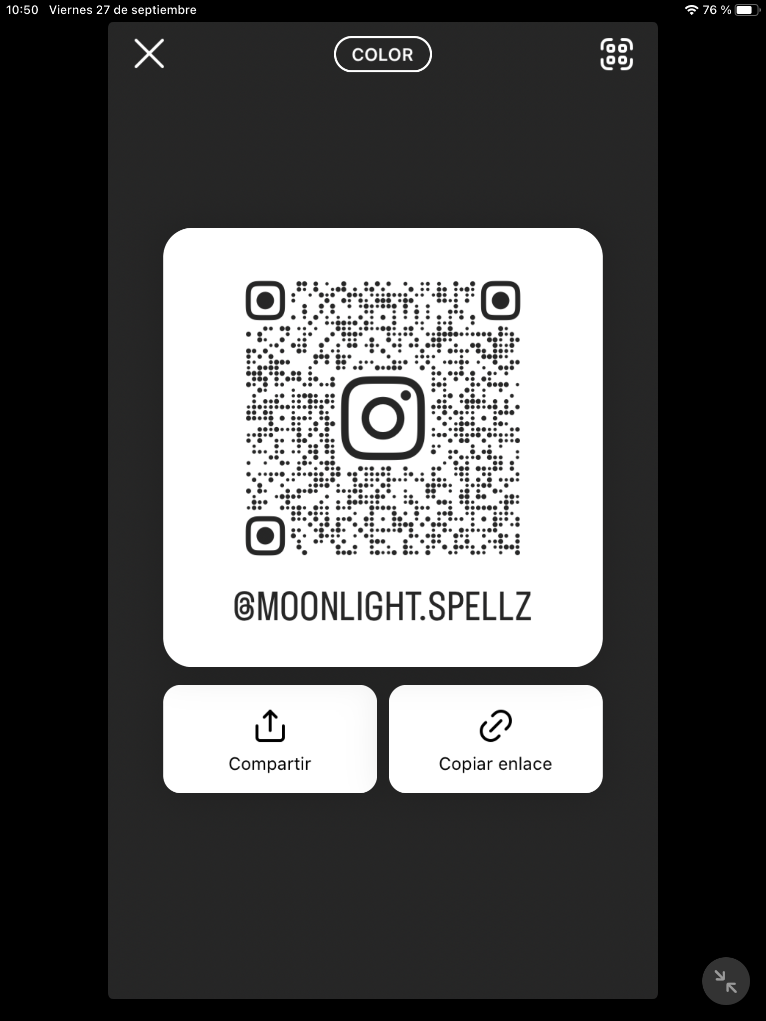 Moonlight Spellz Business Instagram Profile