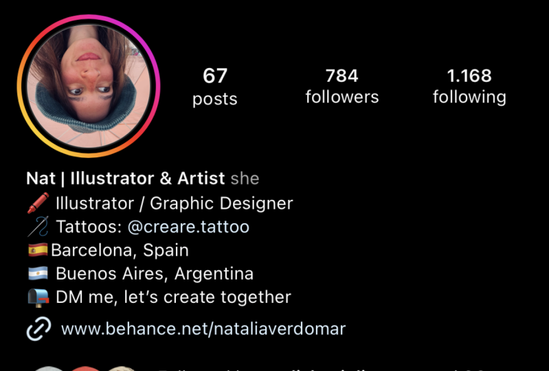 Profile picture, Name and Bio updated