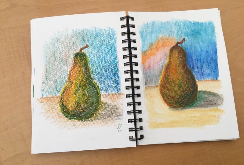 Trying out a new medium: Oil Pastel