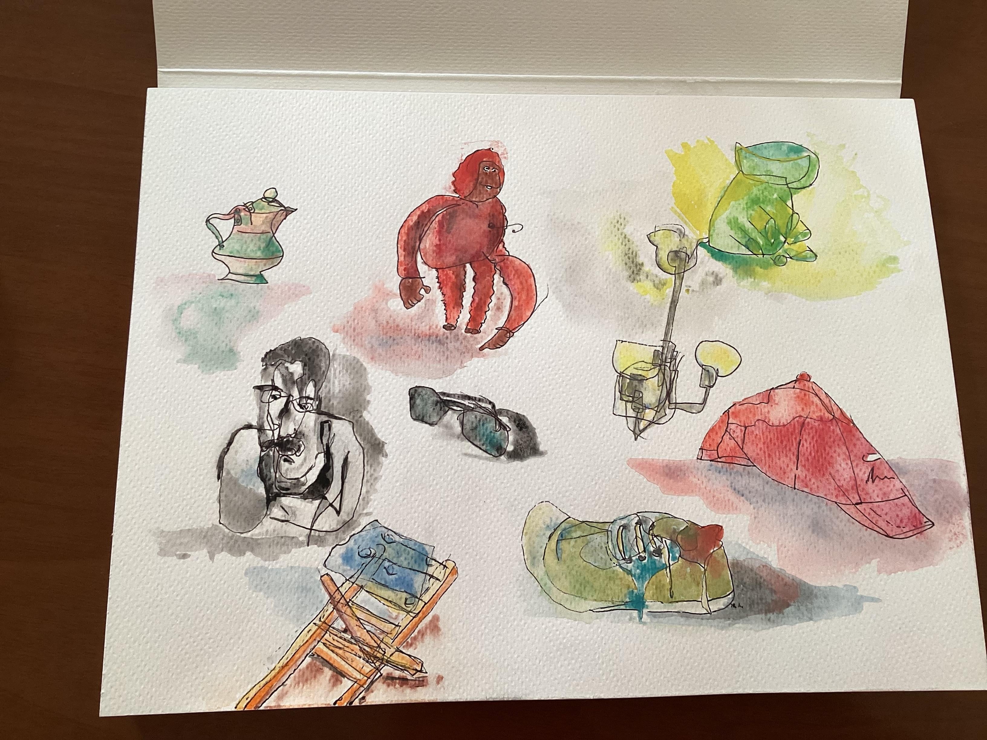 Blind Contour Illustration - student project