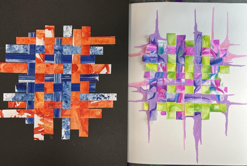 Mixed Media Paper Weaving