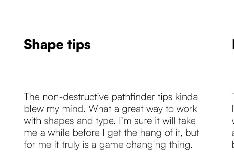 My favourite tips