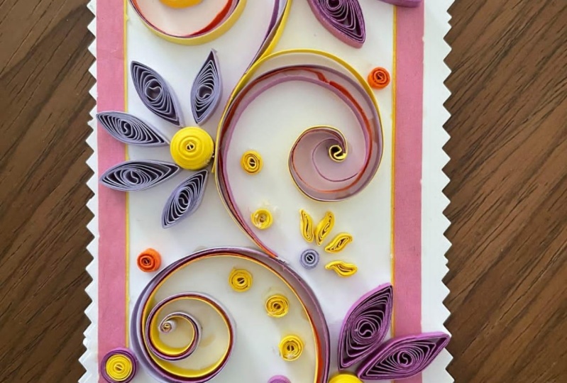 Quilling card for Christmas