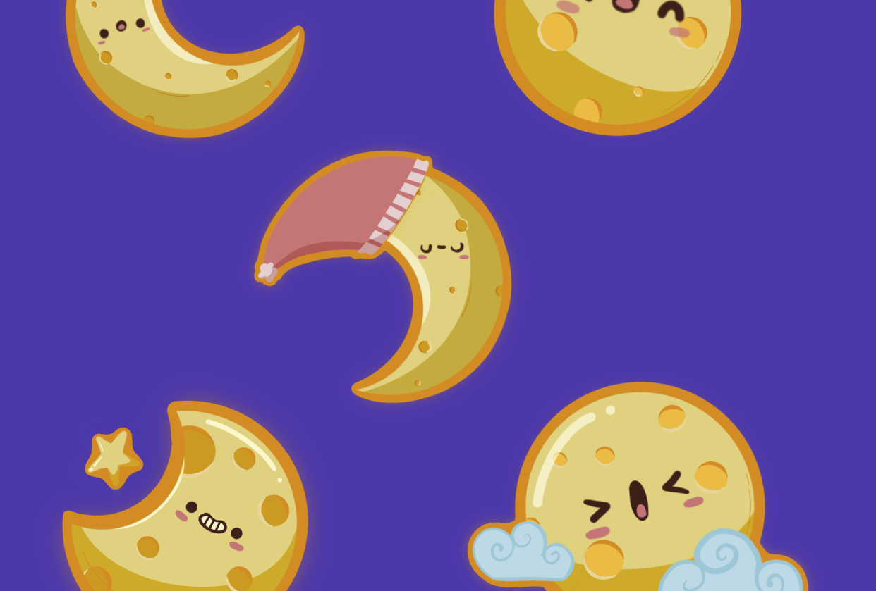 Cute Moons - student project