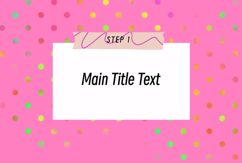 My pink motion template and the bridy banner