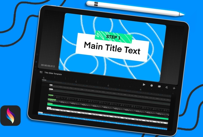 Procreate Dreams Motion Title Template
